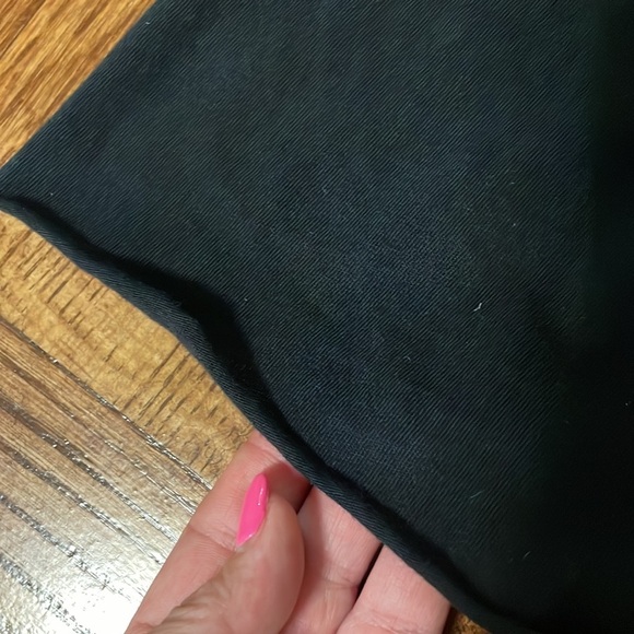 Velvet by Graham Spencer black dress 100% jersey cotton beaded V neckline size L - Picture 10 of 11